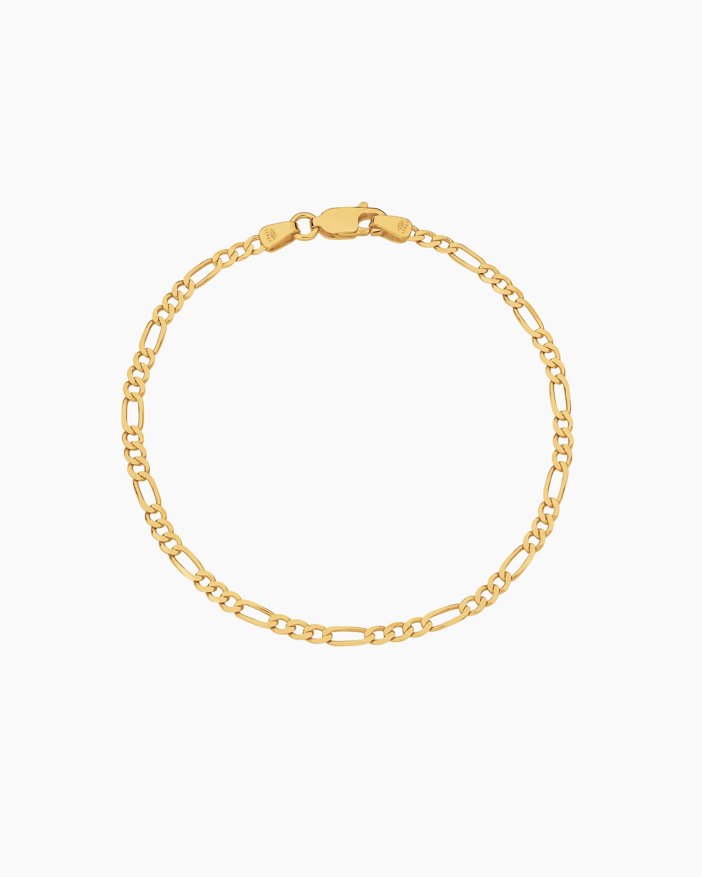 Figaro Solid Gold Bracelet