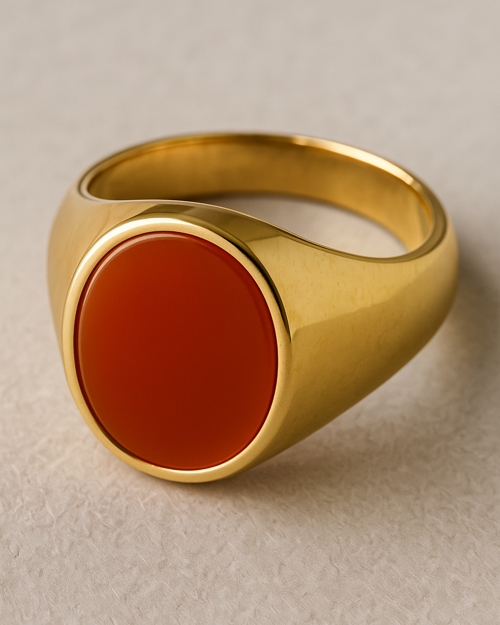 Carnelian 'No. 22' Signet Ring - Limited