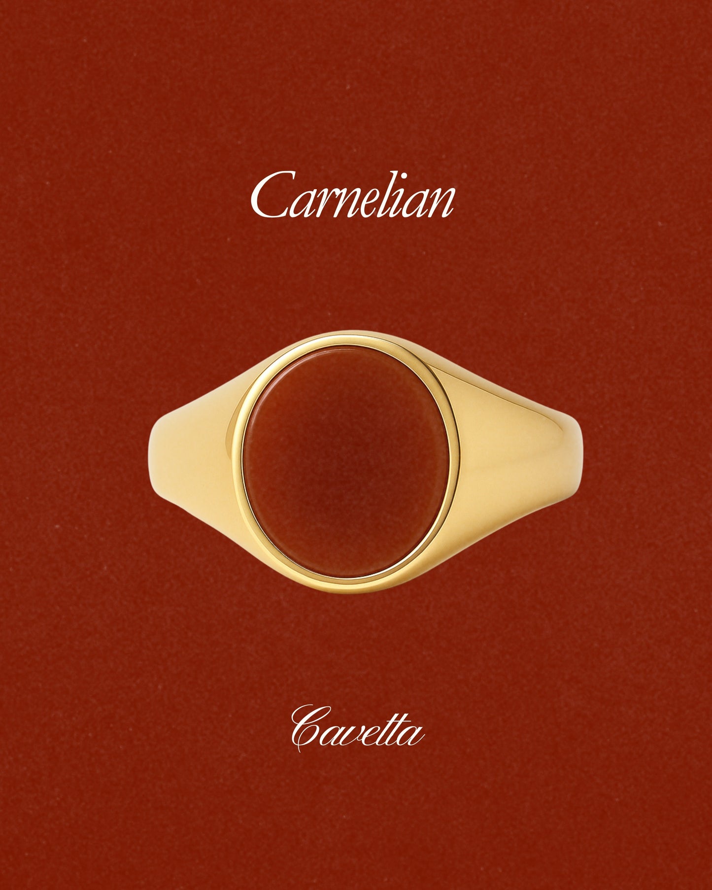 Carnelian 'No. 22' Signet Ring - Limited