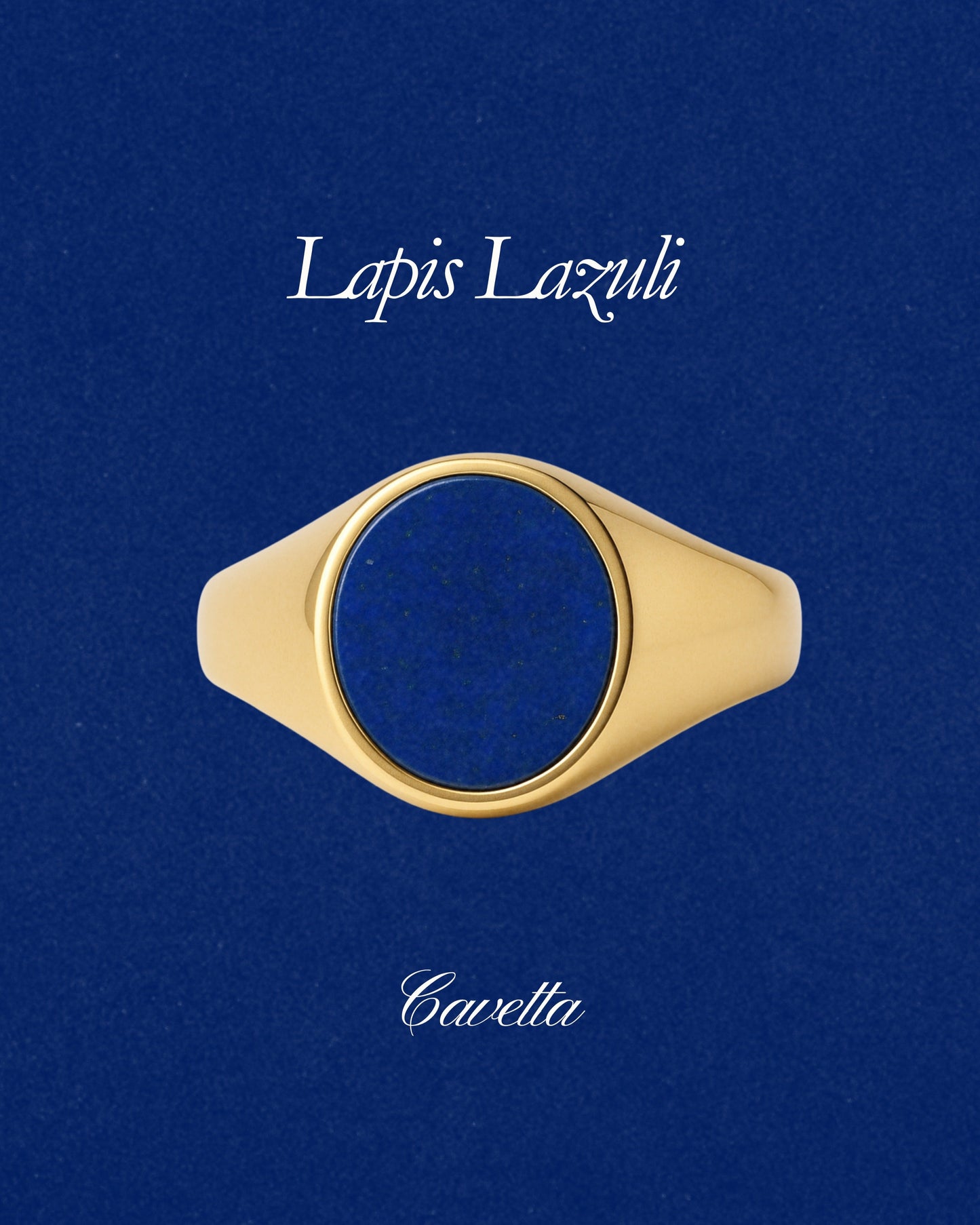 Lapis Lazuli 'No. 22' Signet Ring - Limited