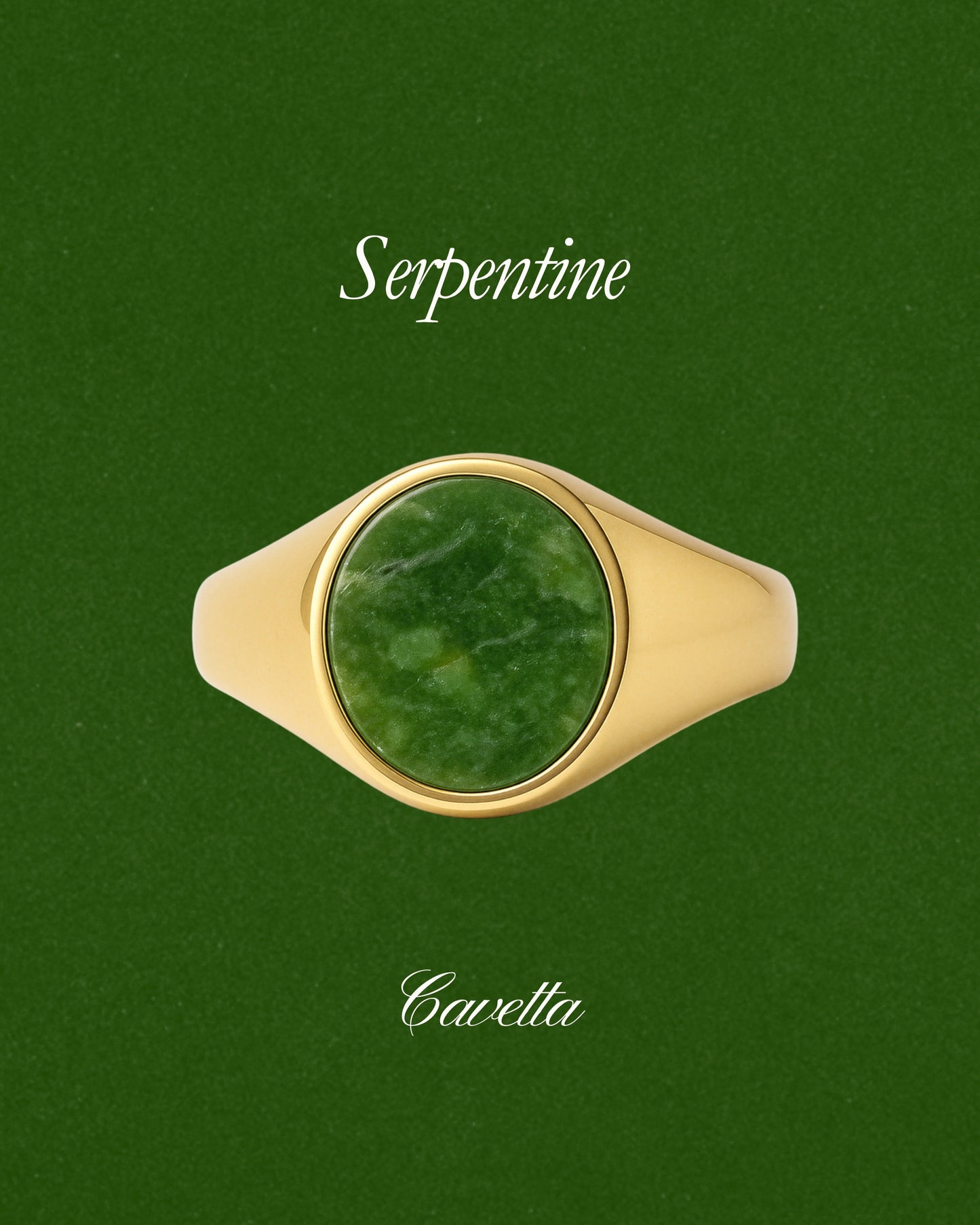 Serpentine 'No. 22' Signet Ring - Limited
