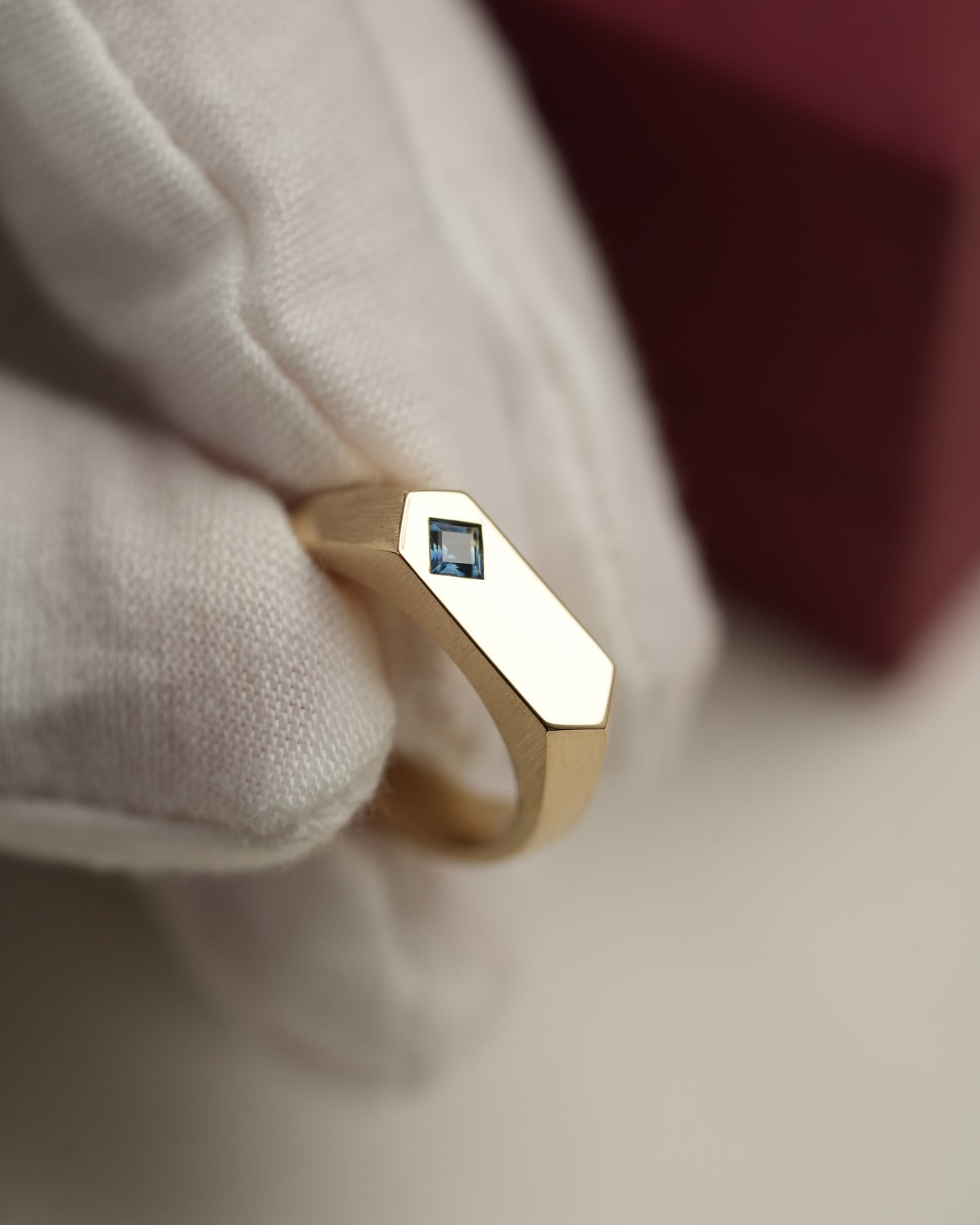 'No. 16' Square Sapphire