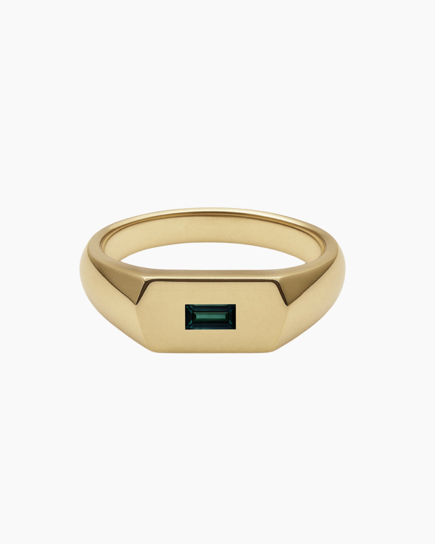 No. 16 Chunky Solid Gold Ring (Sapphire)
