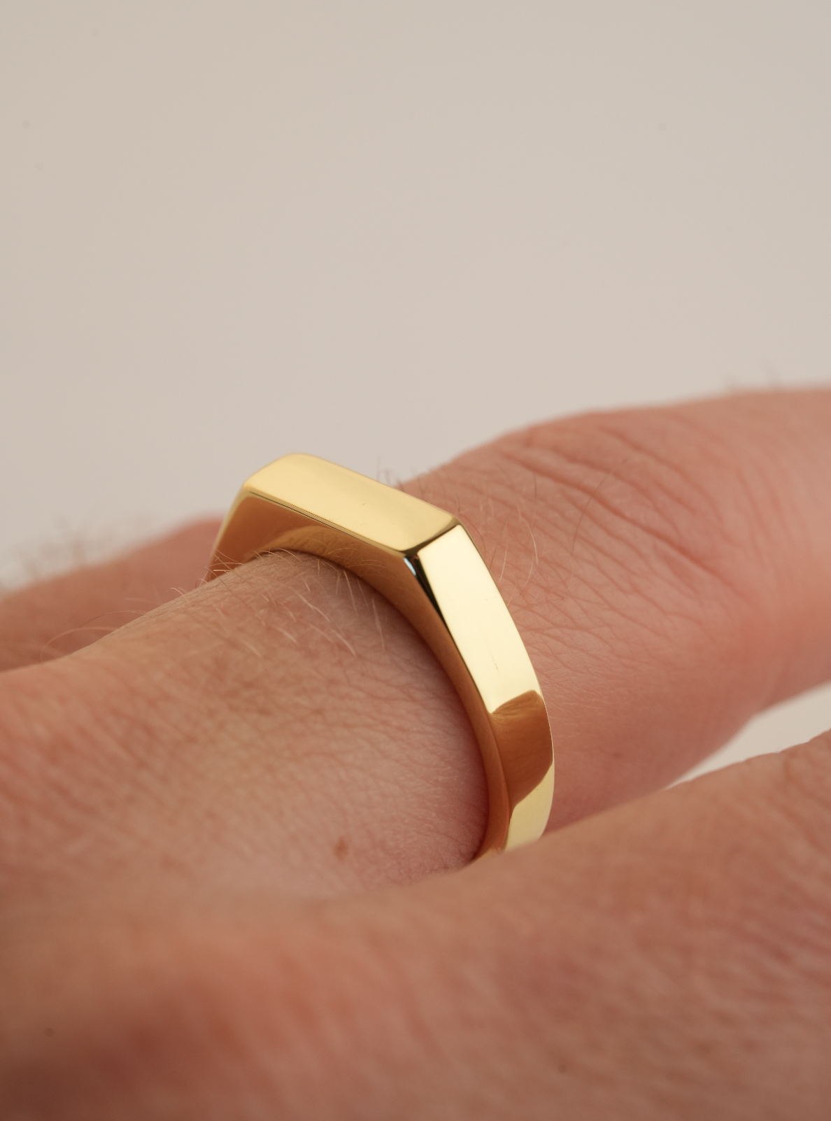 'No. 6' Solid Gold Ring