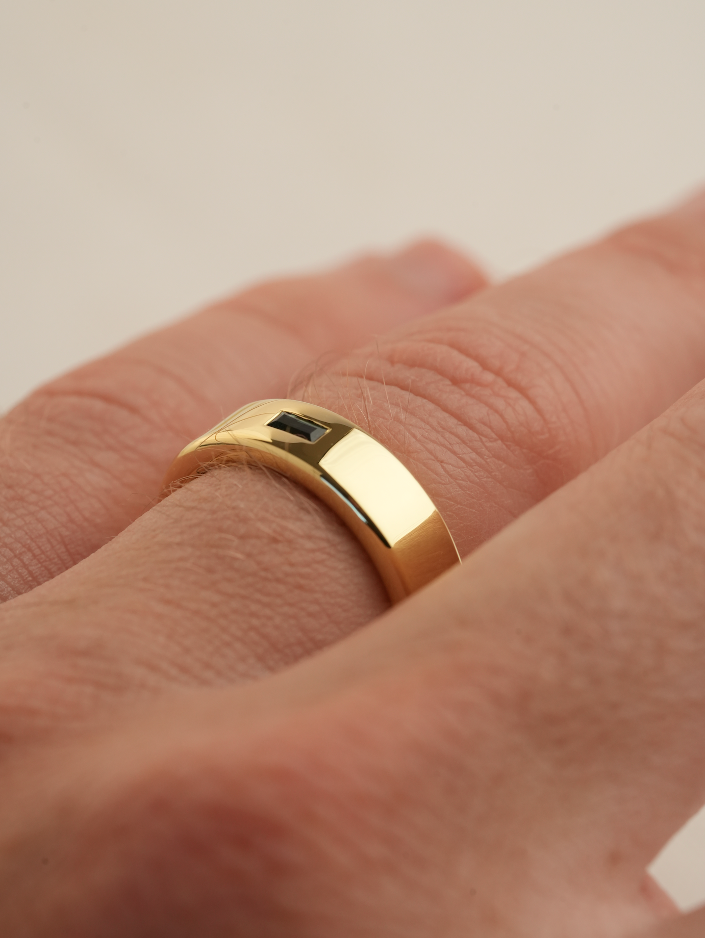 'No. 11' Solid Gold Ring (Sapphire)