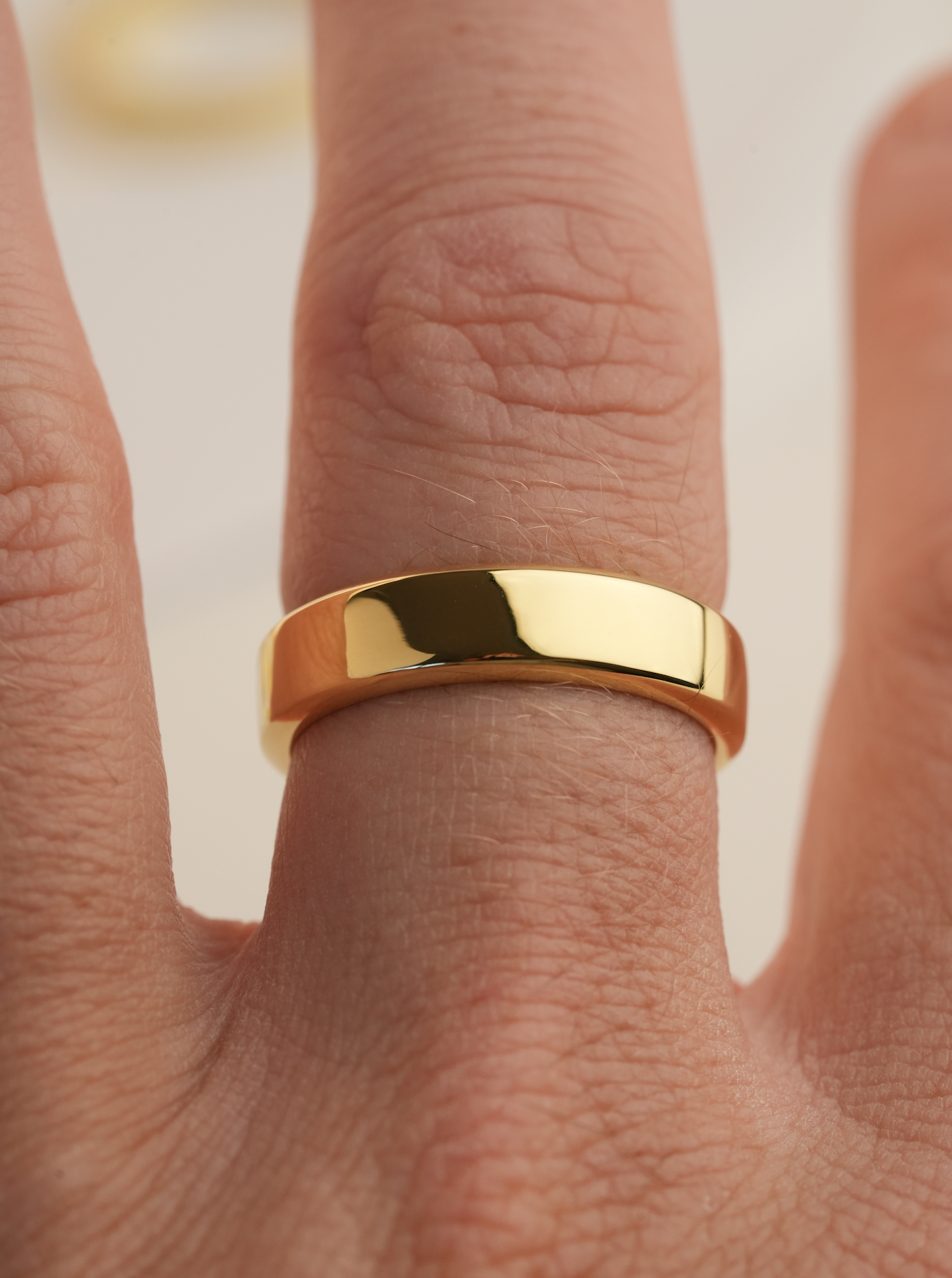 'No. 11' Solid Gold Band Ring