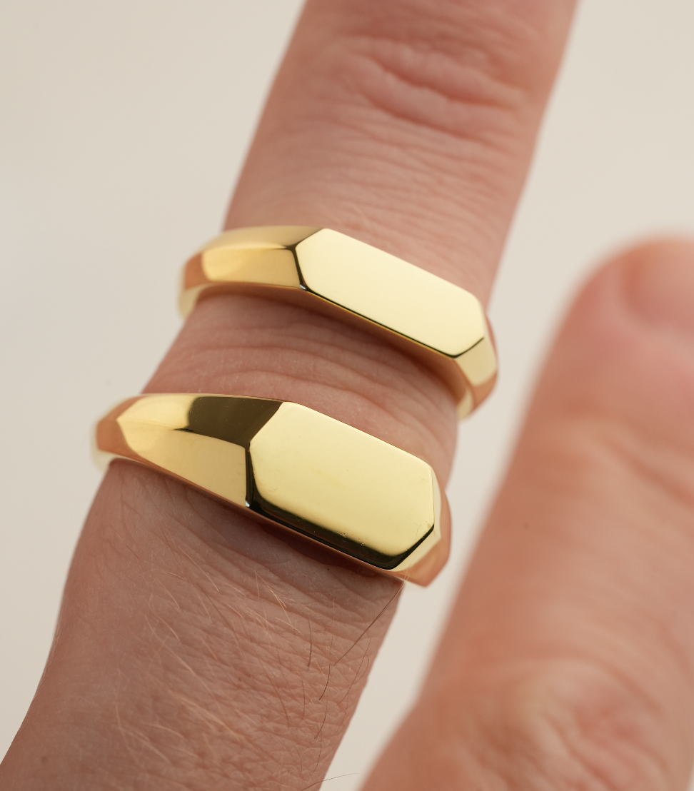 'No. 16' Solid Gold Ring