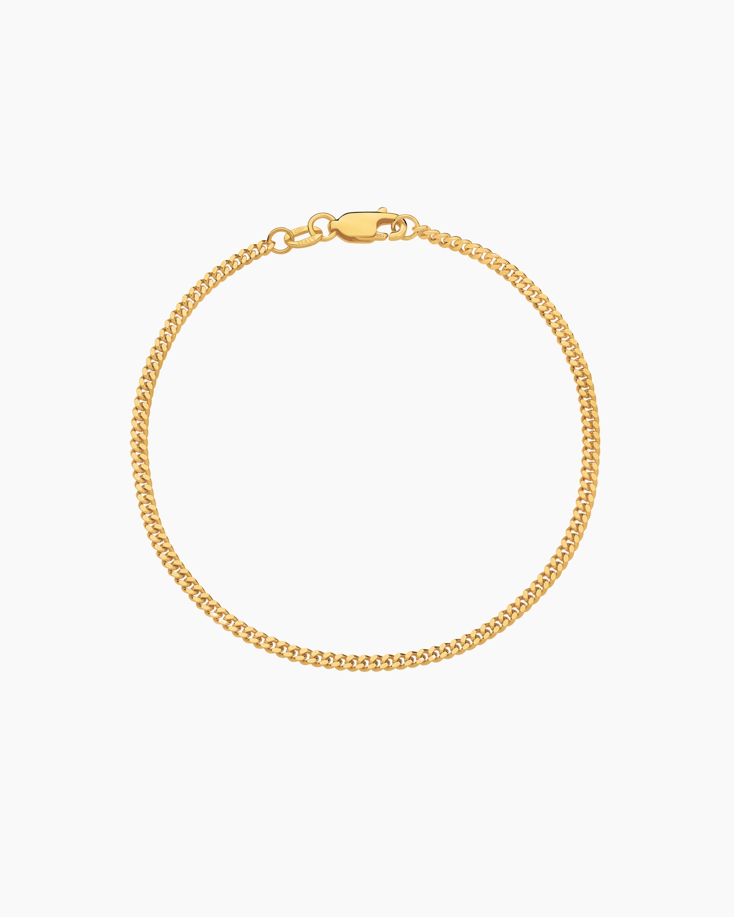 Curb Solid Gold Bracelet