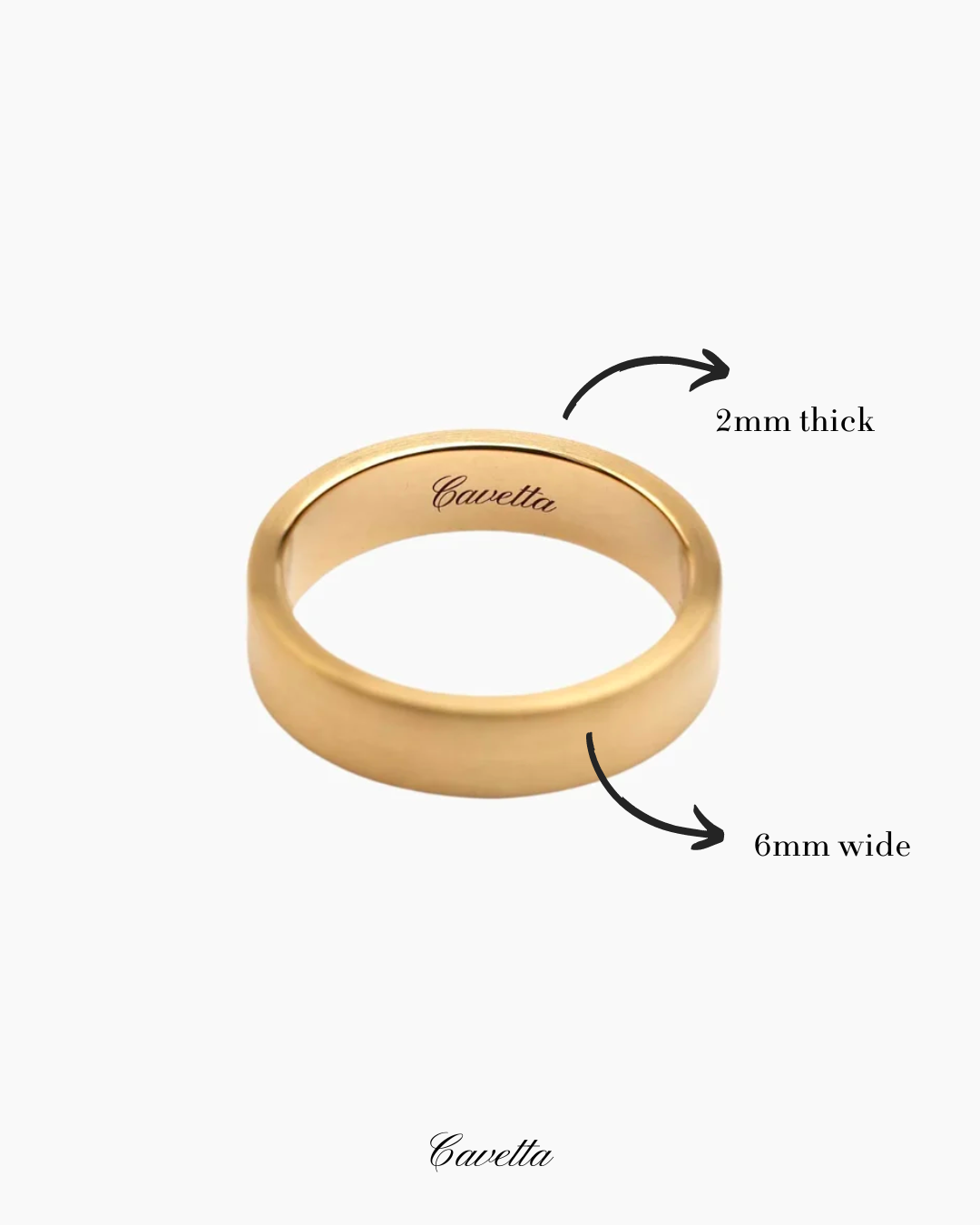 'No. 11' Solid Gold Band Ring