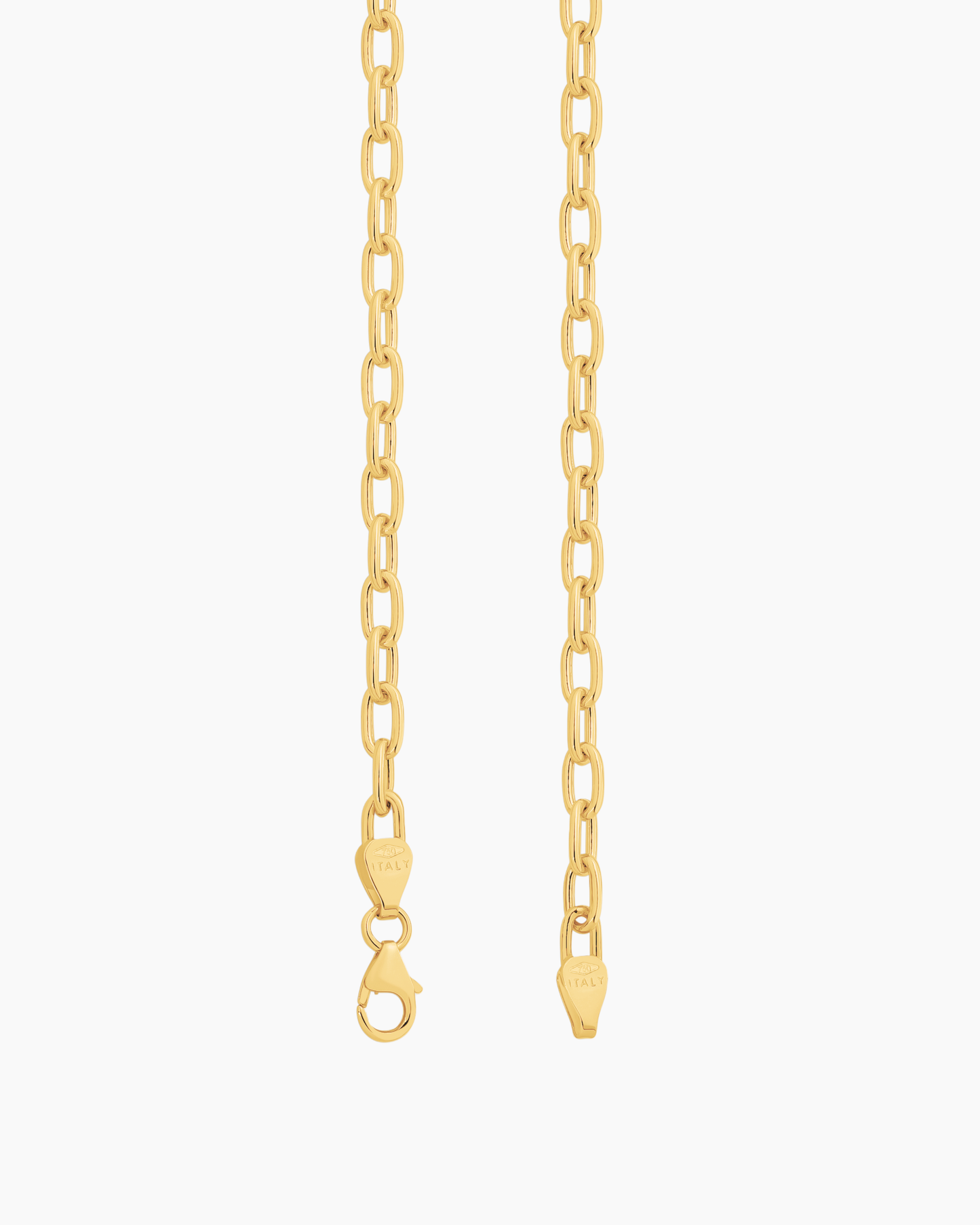 Paperclip Solid Gold Necklace