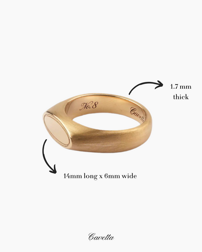 'No. 8' Solid Gold Ring