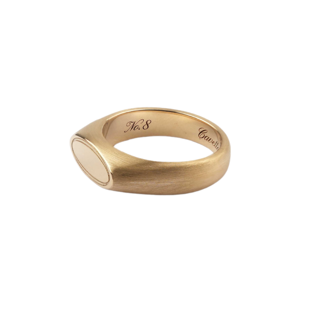 'No. 8' Solid Gold Ring