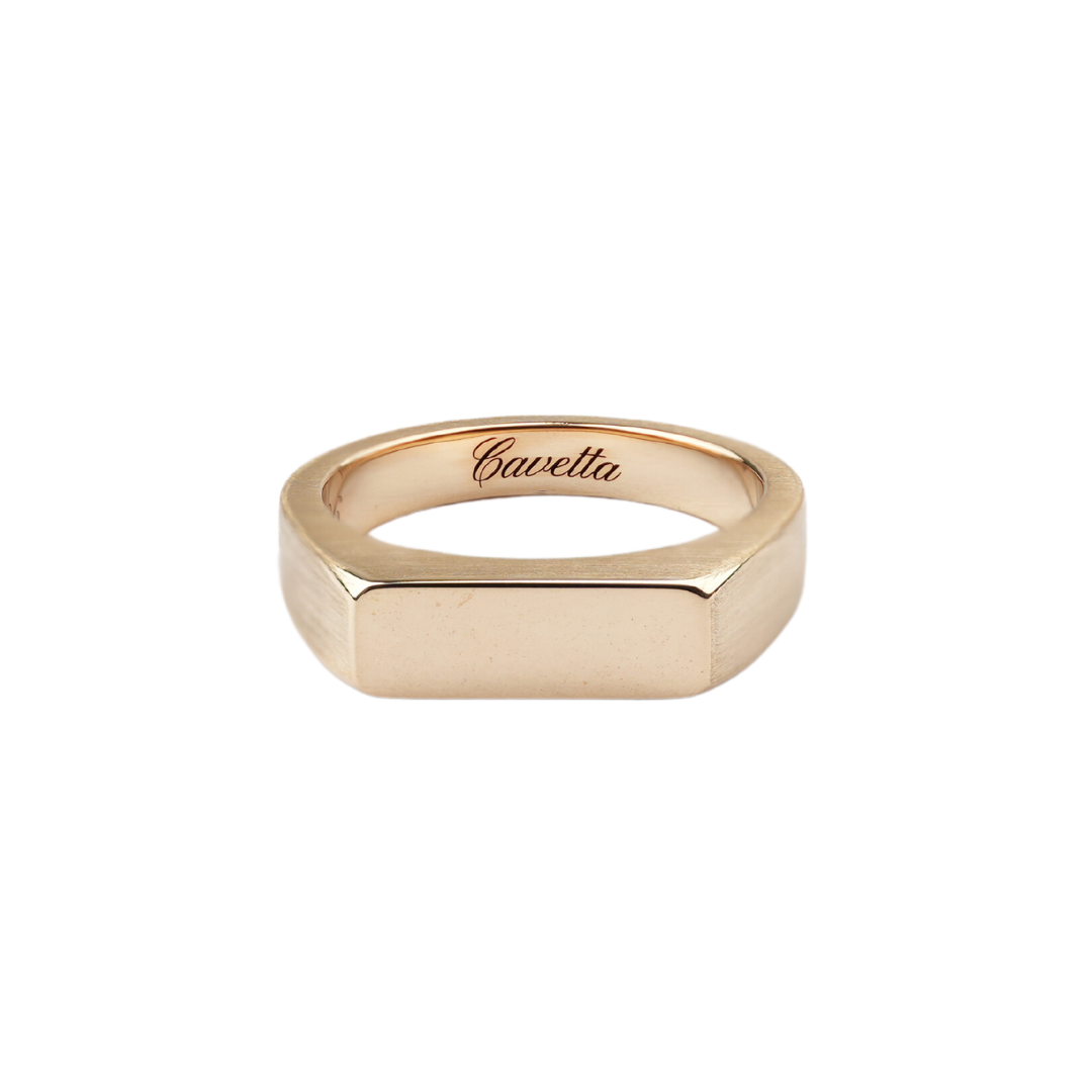 'No. 6' Solid Gold Ring