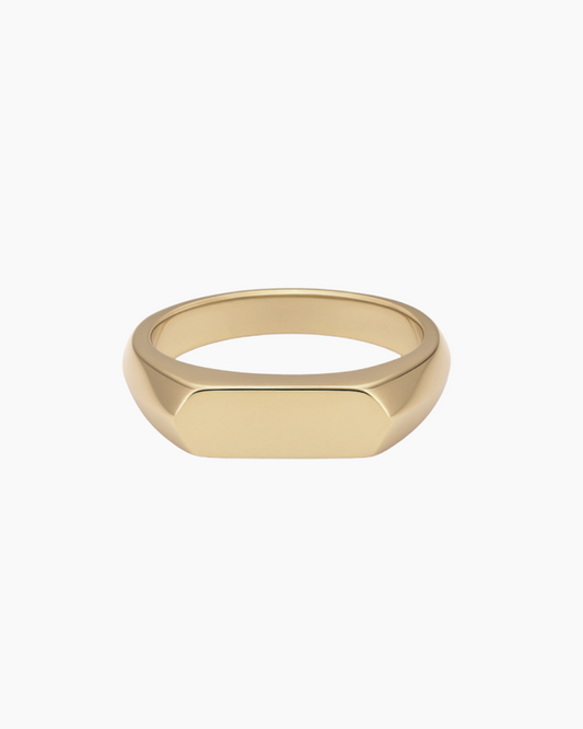 'No. 16' Solid Gold Ring