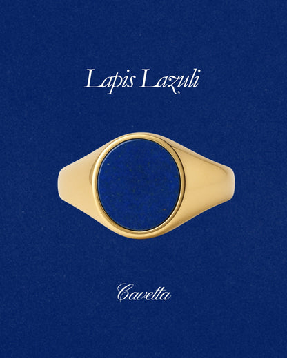 Lapis Lazuli 'No. 22' Signet Ring - Limited