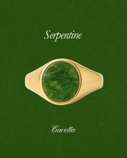 Serpentine 'No. 22' Signet Ring - Limited