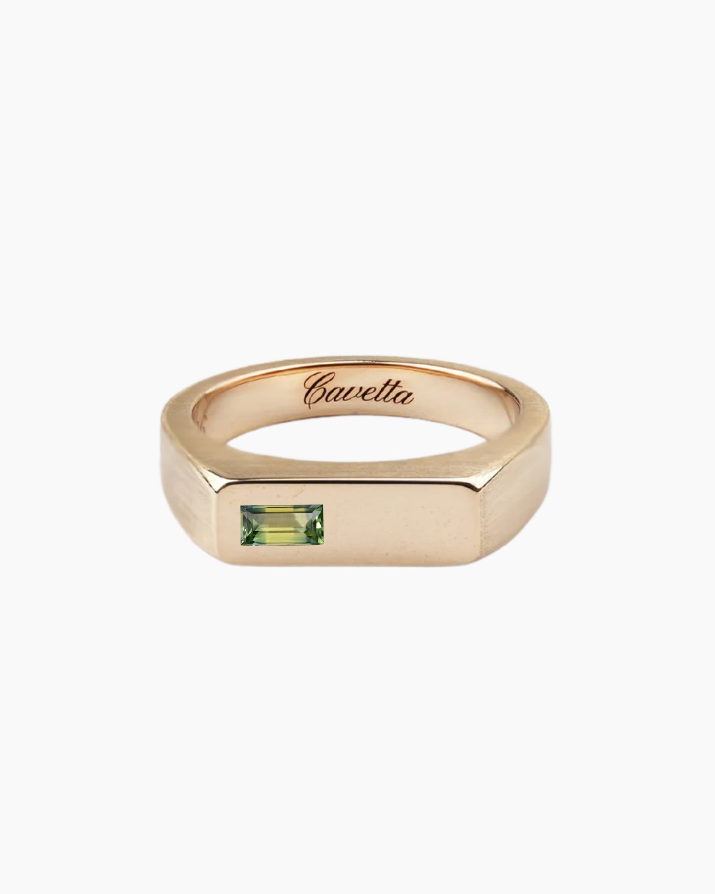 'No. 6' Solid Gold Ring (Sapphire)