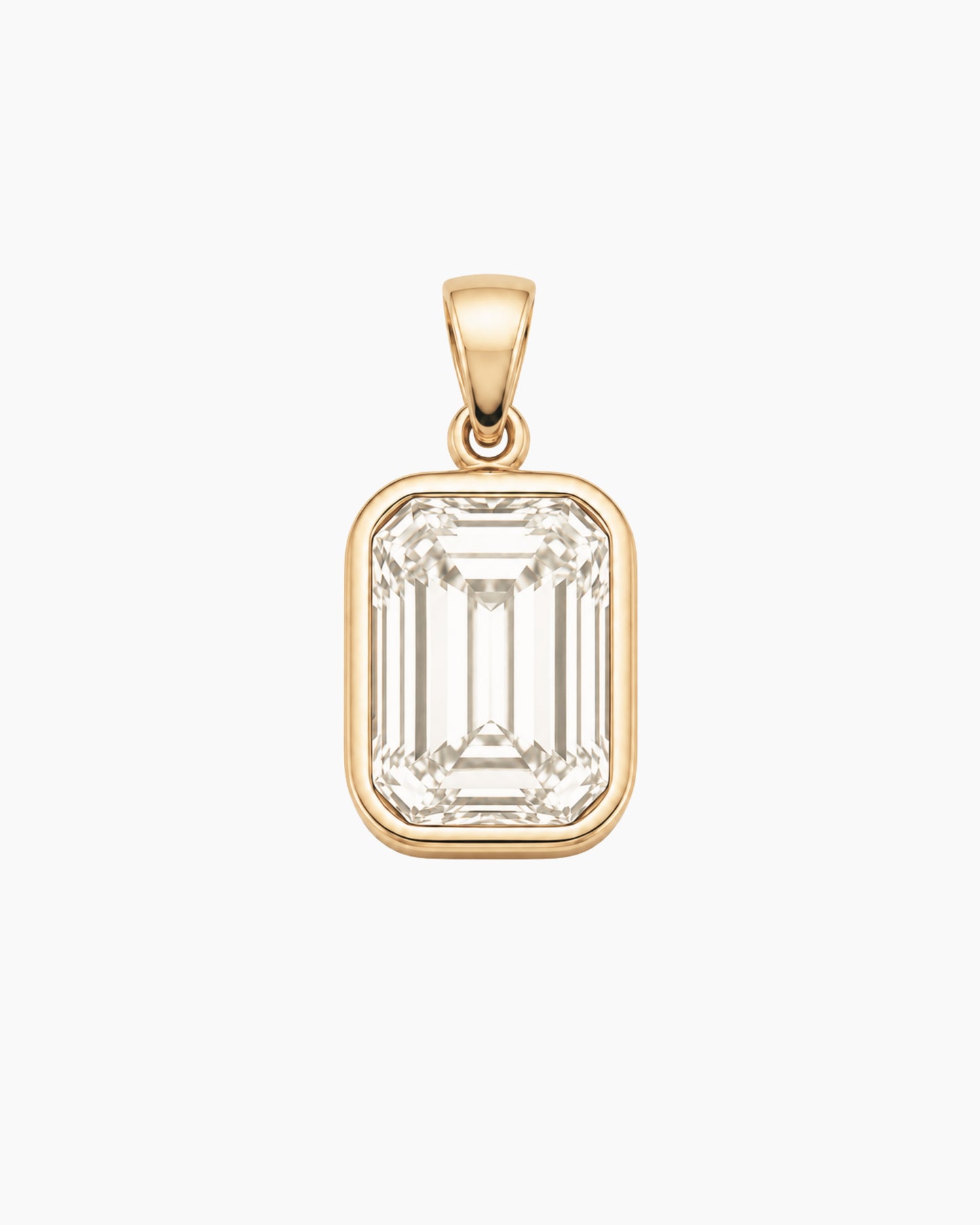 Bezel Set Diamond Pendant