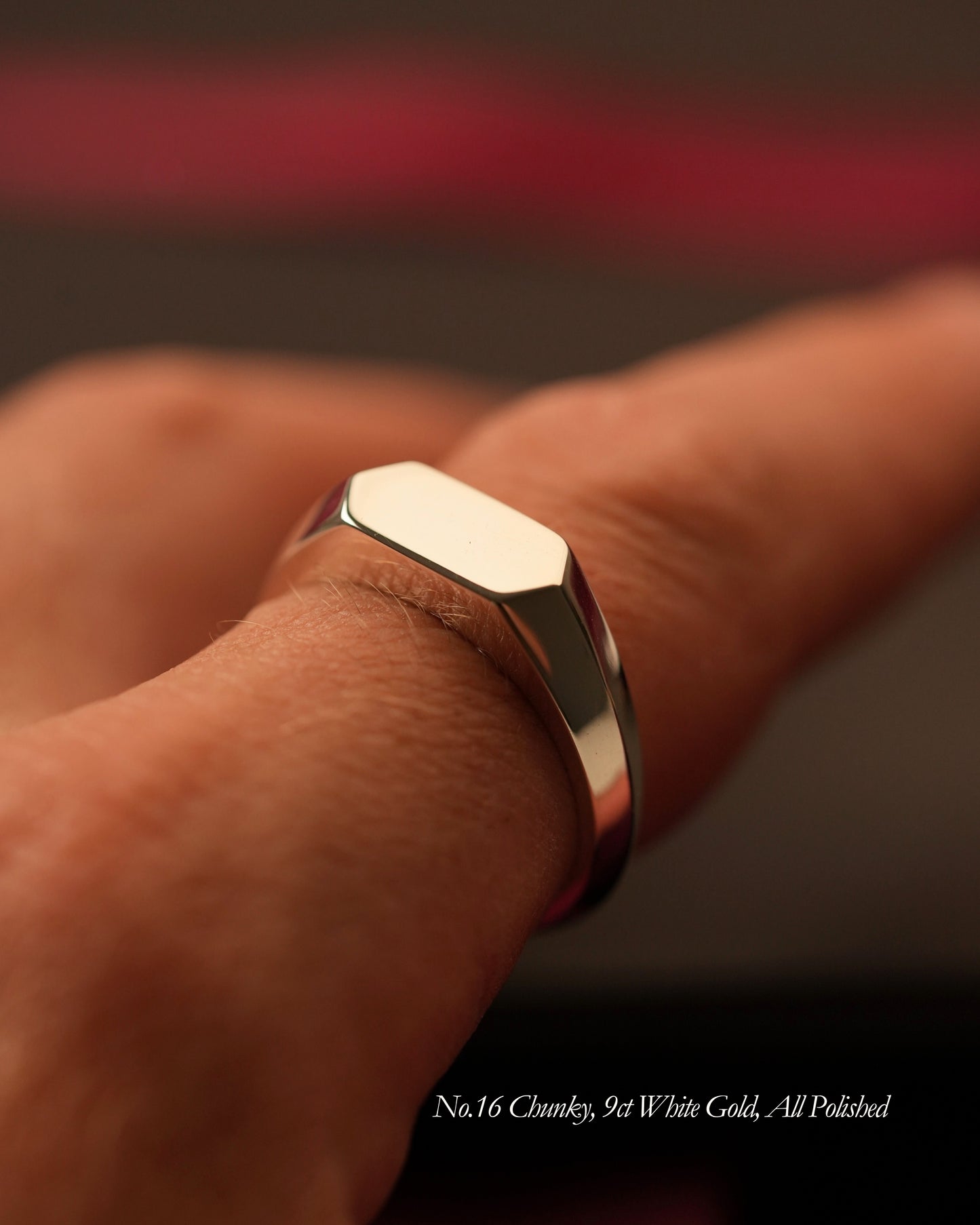 'No. 16' Chunky Solid Gold Ring