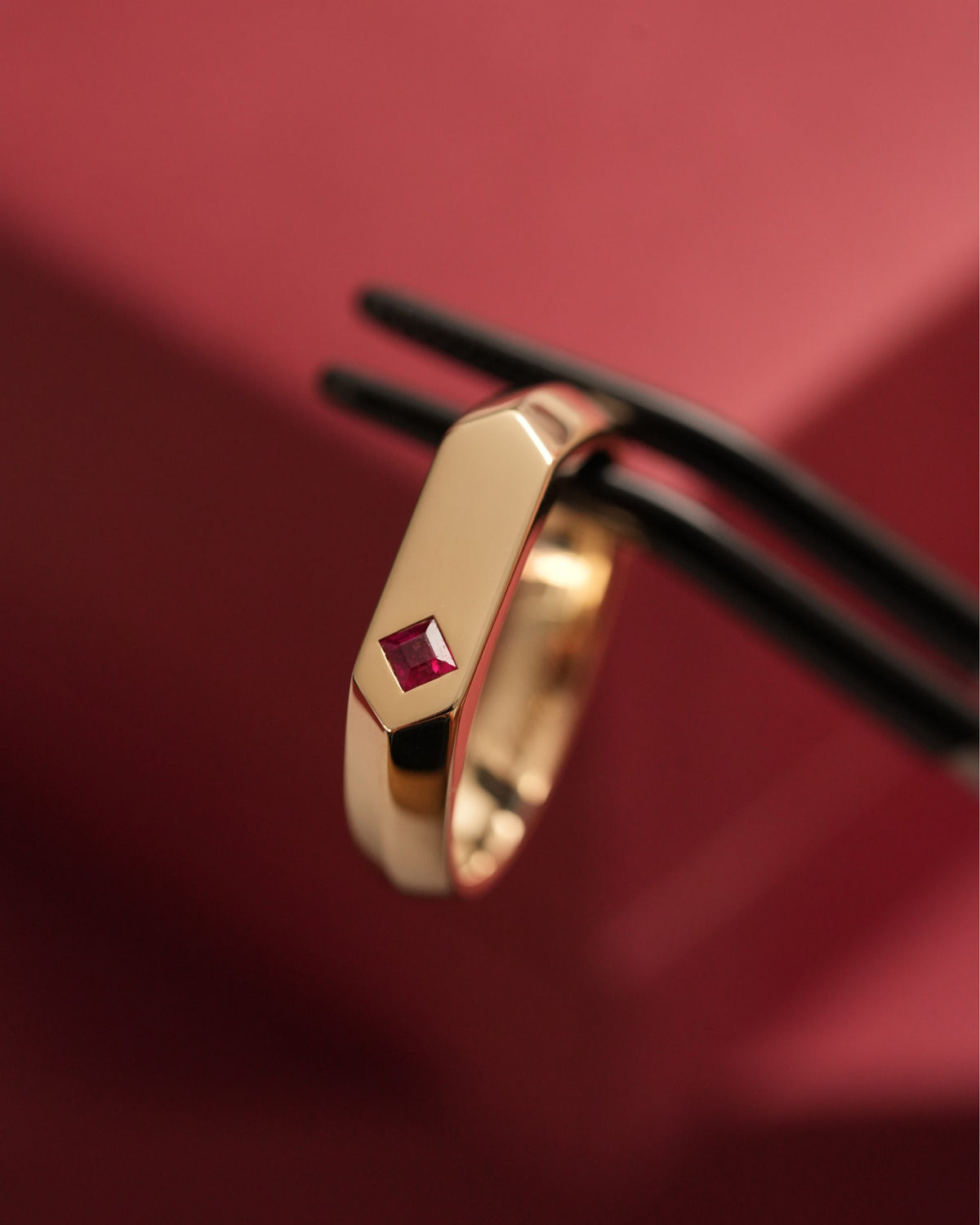 'No. 16' Square Ruby