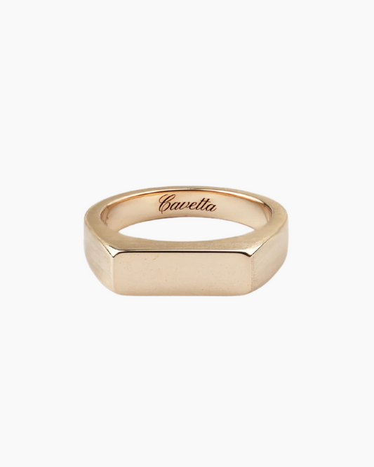 'No. 6' Solid Gold Ring