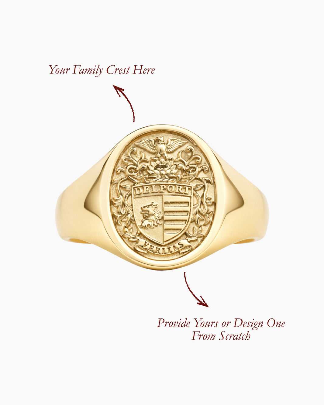 Family Crest Signet Rings | Custom Solid Gold Heirlooms – Cavetta - Cavetta