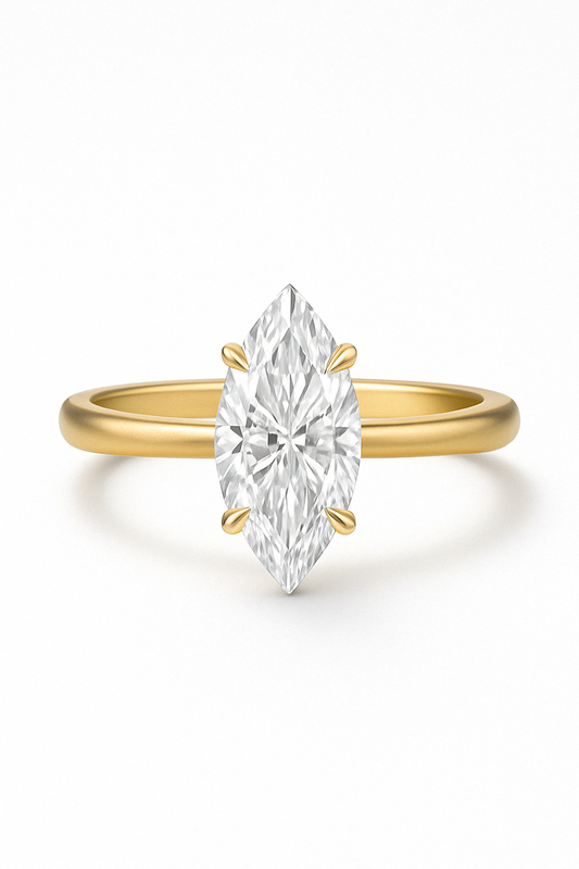 Marquise Diamond Engagement Ring