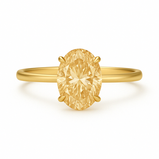'Forever' Champagne Diamond Engagement Ring