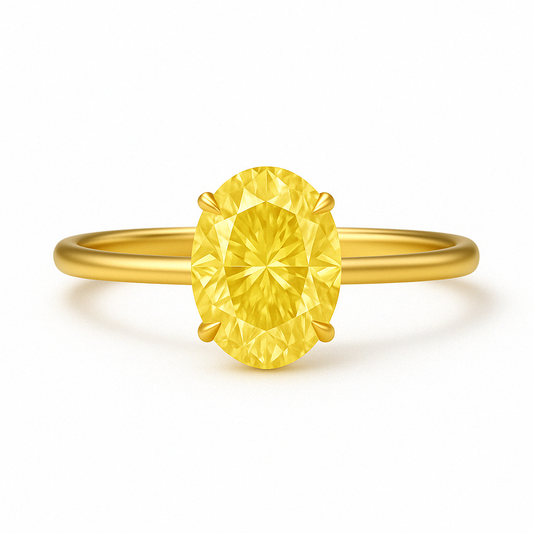 'Forever' Yellow Diamond Engagement Ring