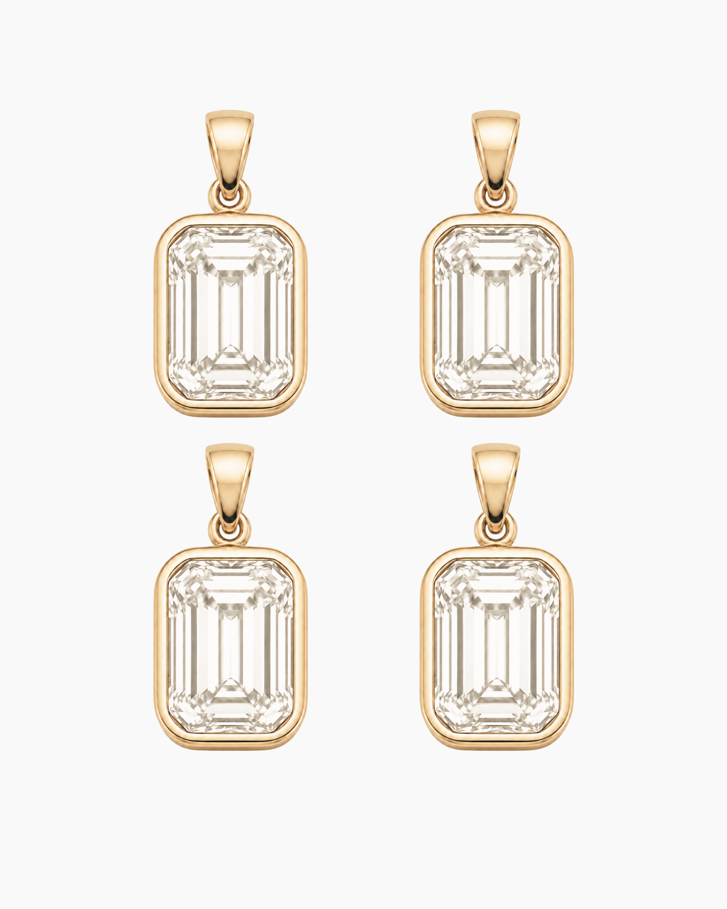Bezel Set Diamond Pendant