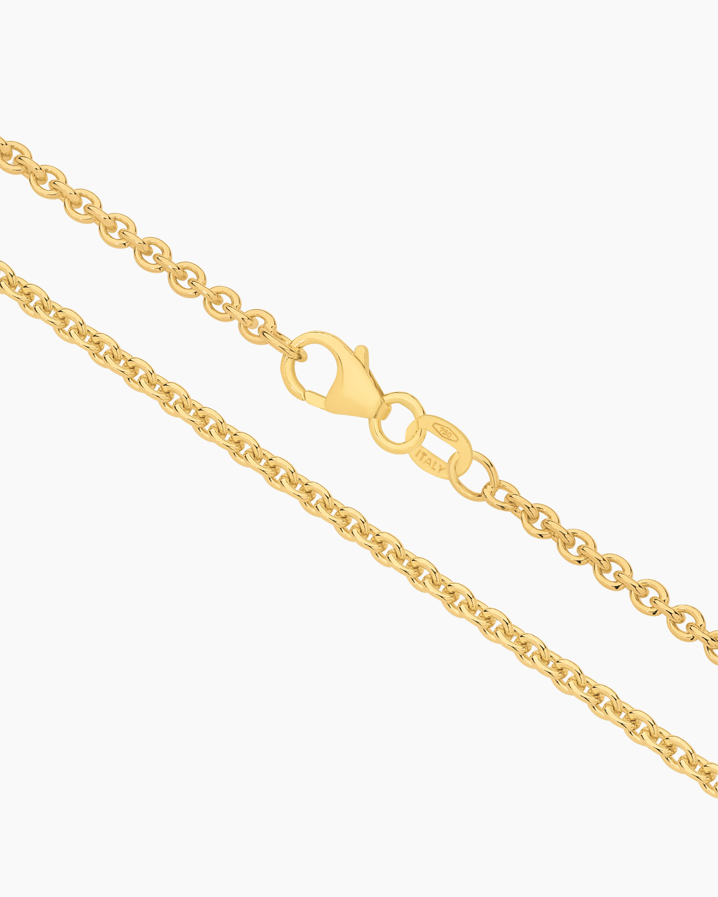 Cable Solid Gold Necklace