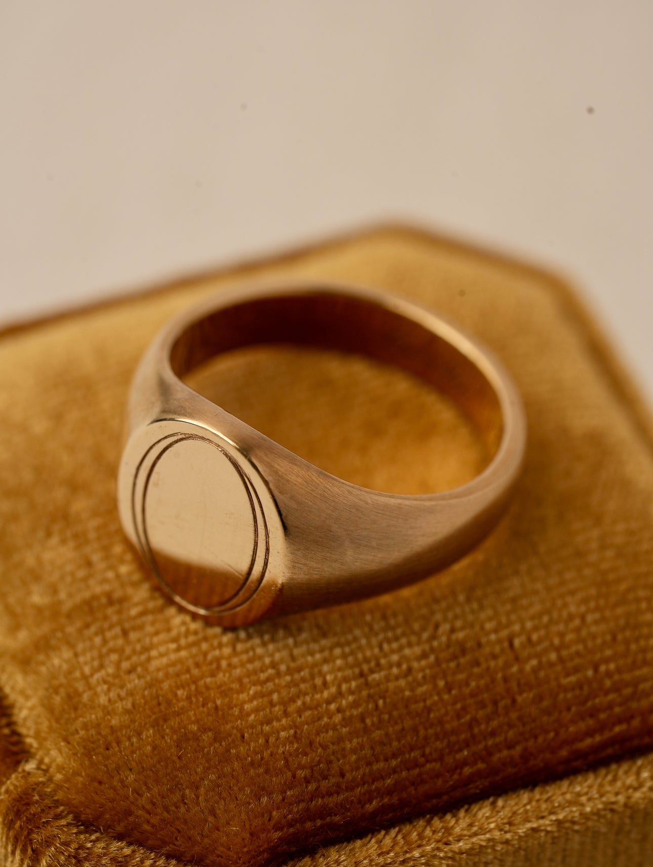 'No. 22' Solid Gold Signet Ring