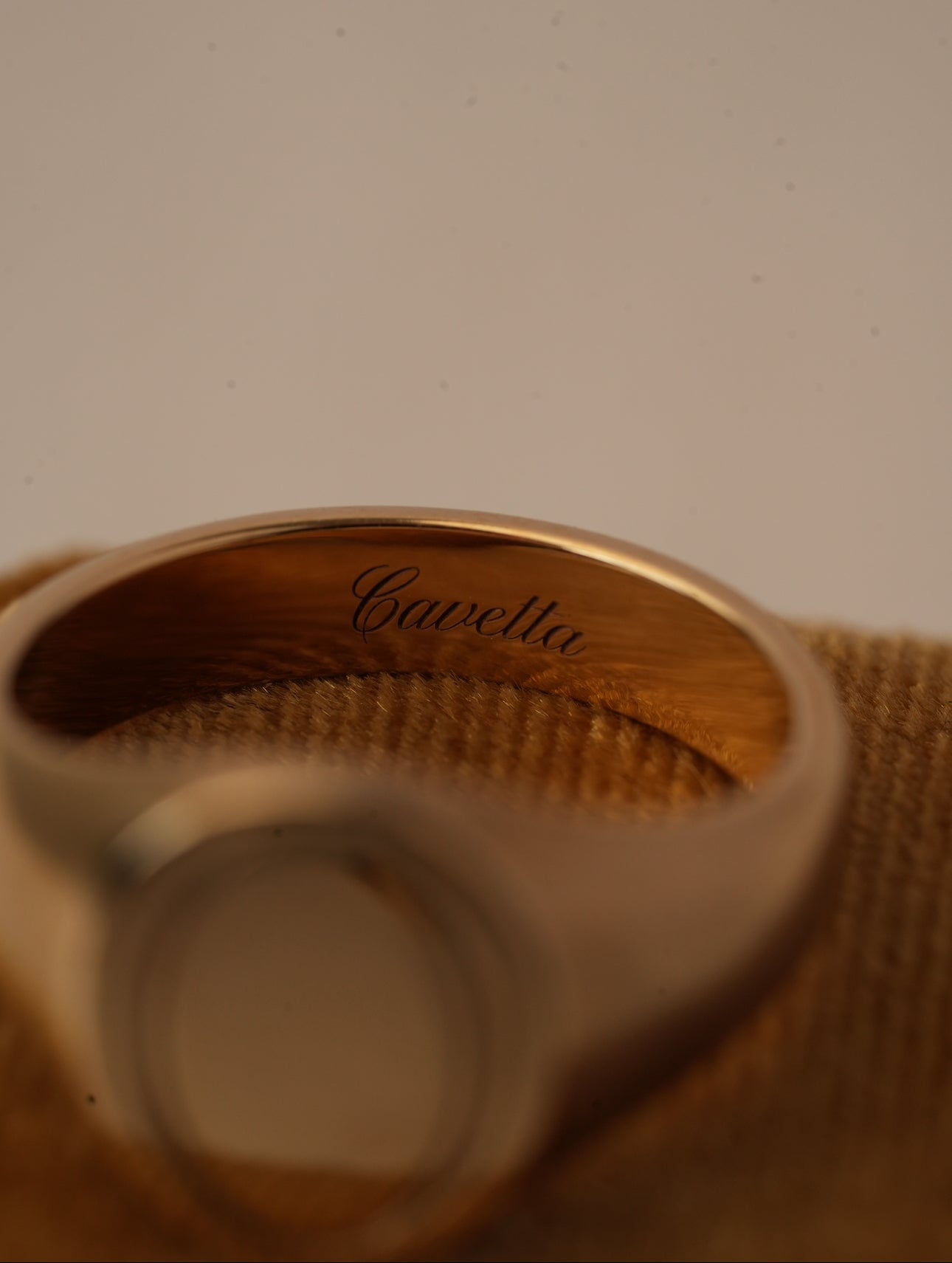 'No. 22' Solid Gold Signet Ring