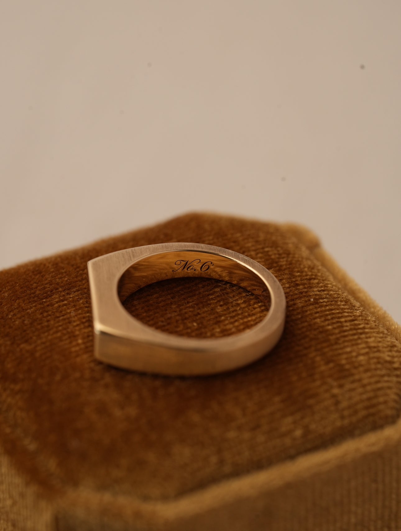 'No. 6' Solid Gold Ring