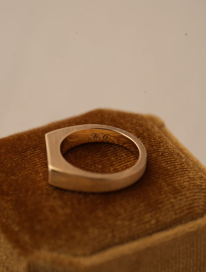 'No. 6' Solid Gold Ring