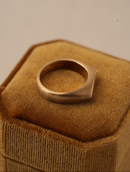 'No. 8' Solid Gold Ring