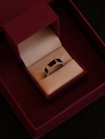 'No. 11' Solid Gold Band Ring