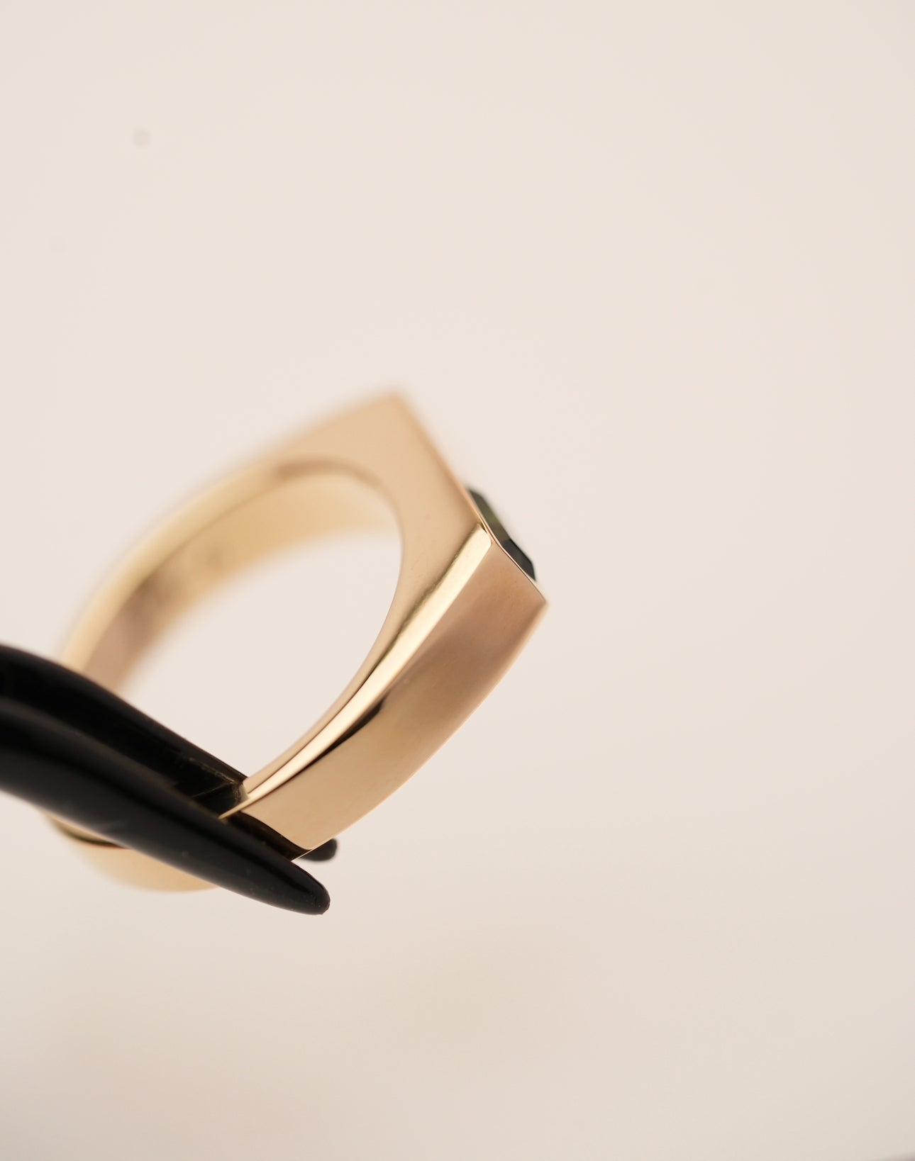 'No. 6' Solid Gold Ring (Sapphire)