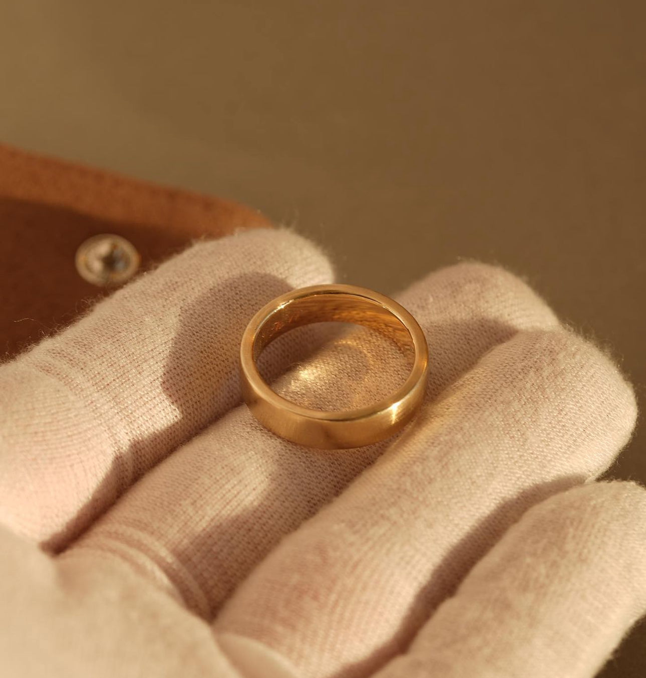 'No. 11' Solid Gold Band Ring