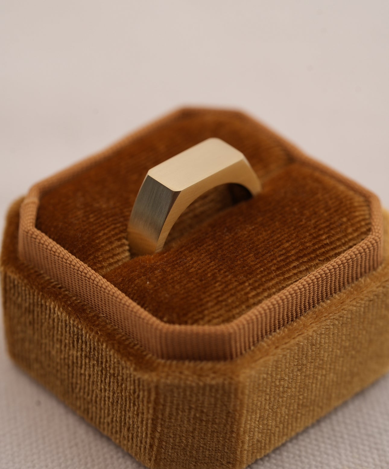 No. 6 (c) Chunky Solid Gold Signet Ring