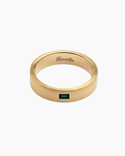 'No. 11' Solid Gold Ring (Sapphire)