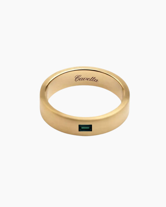 'No. 11' Solid Gold Ring (Sapphire)