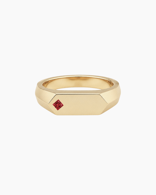 'No. 16' Square Ruby