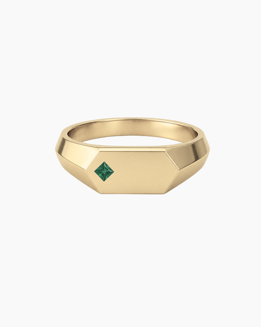 'No. 16' Chunky Square Emerald