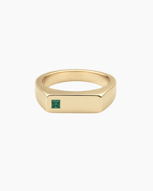 'No. 6' Square Emerald