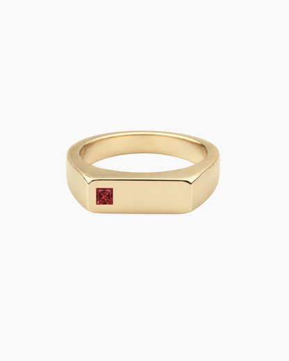 'No. 6' Square Ruby