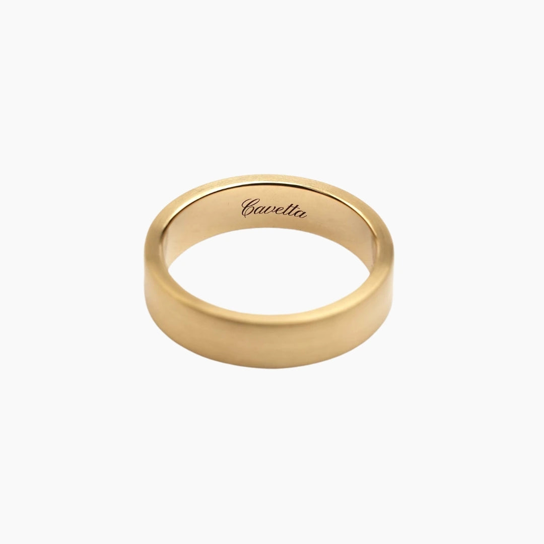 No. 11 Solid Gold Wedding Band handcrafted in Gold Coast, Australia.