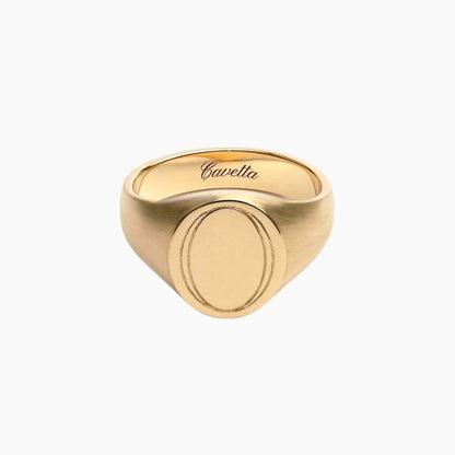 No. 22 Solid Gold Signet Ring Handmade in Gold Coast, Australia.