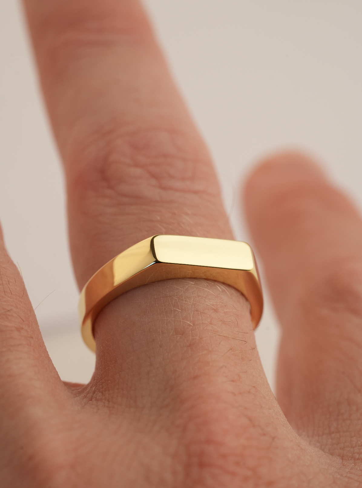 'No. 6' Solid Gold Ring
