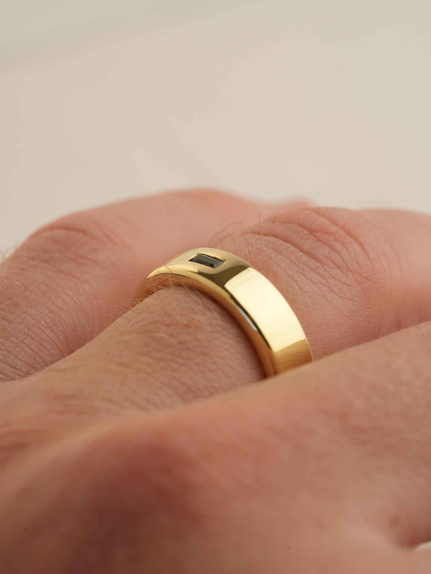'No. 11' Solid Gold Ring (Sapphire)